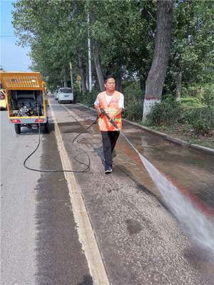 洛龙区李楼镇常态化抓好道路卫生保洁工作