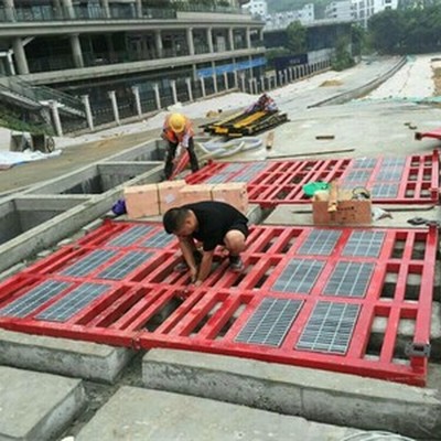 合川水魔方环保洗车槽操作流程,工地清洗平台